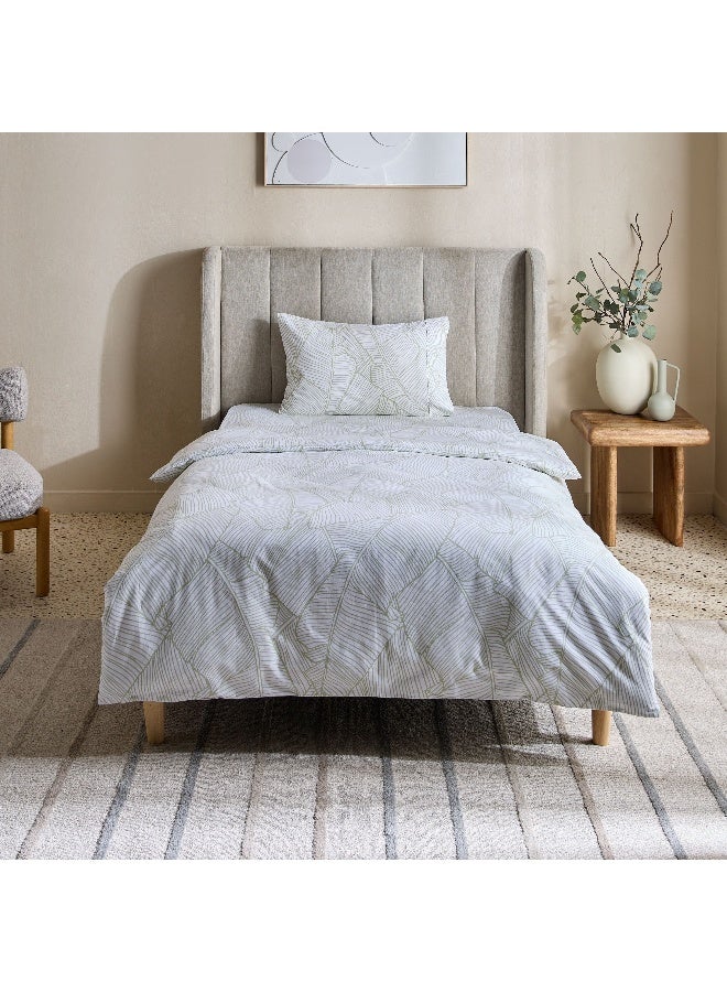 Home Box Malta-Musa 2-Piece Printed Cotton Single Duvet Cover Set - 135x200 cm - Image 3