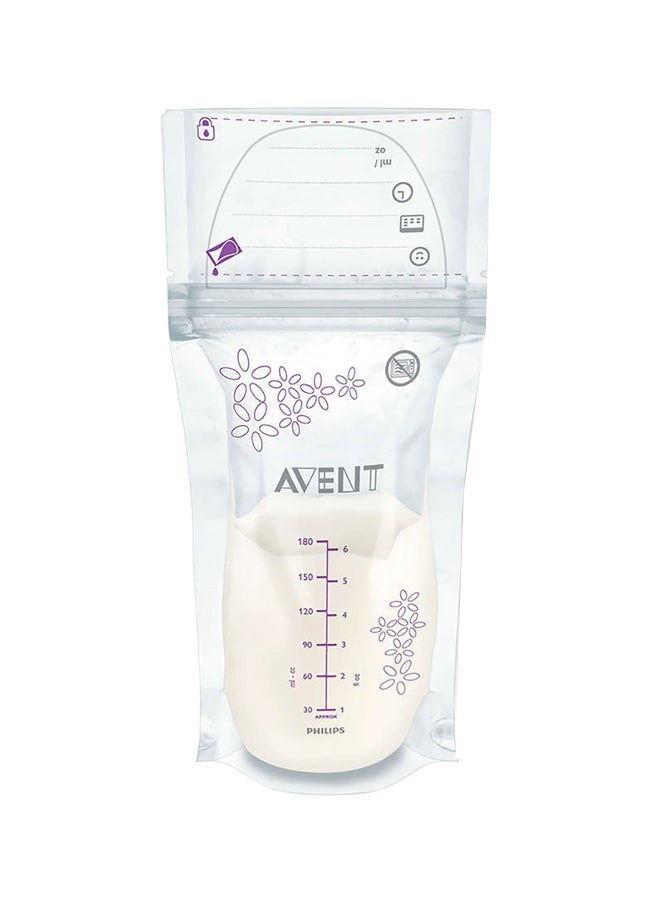 Philips Avent 50-Piece Milk Storage Bag Set - White - Image 1