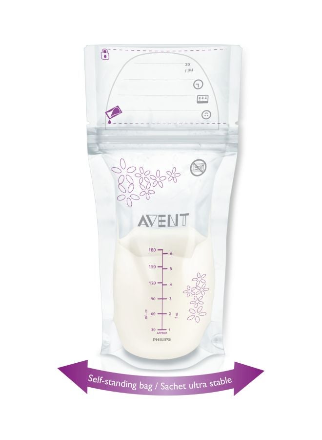 Philips Avent 50-Piece Milk Storage Bag Set - White - Image 2