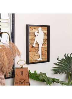 NIKKY HOME NIKKY HOME Baseball Decor Framed Wall Art Wooden Baseball Pitcher Poster Hanging Vintage Rustic Retro Funny Sport Room Decor Accessories Unique Birthday Gifts for Teen Boys Fan Men Kids, 12" x 16"  - Image 5