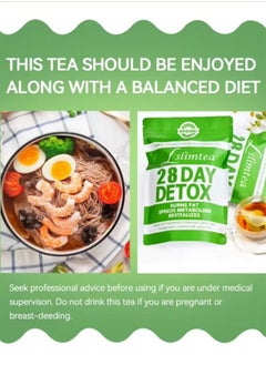 Wins Town 28-Day Organic Weight Loss Tea Detox Tummy Tea Bags Promotes Fat Digestion and Absorption, Aids Bowel Movement, Supports Stomach Health, Helps Digestion, Reduces Accumulation of Abdominal Fat  - Image 4
