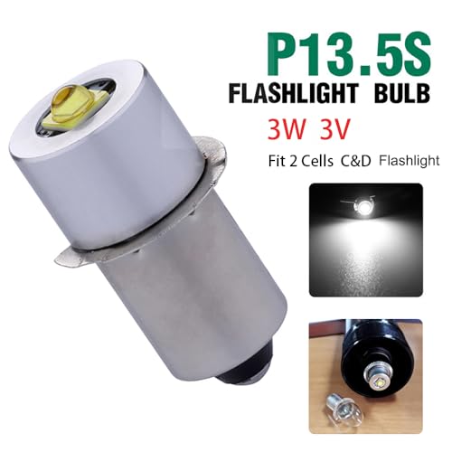 TRLIFE Maglite LED Bulbs DC 3V, Flashlight Replacement Bulbs for Only 2 Cells C&D Maglight Flashlights, 3W LED Flashlight Bulb Replacement Part Maglight Bulb(1 Pack) - Image 3
