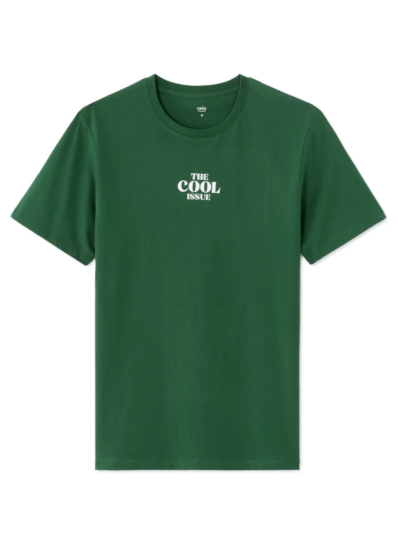 Celio Mexcool Green Short Sleeves Tshirt
