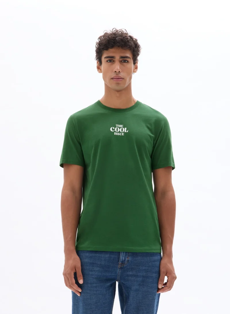 Celio Mexcool Green Short Sleeves Tshirt