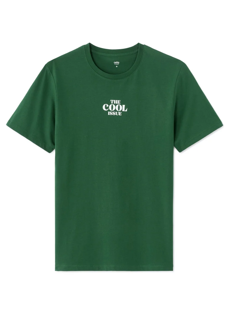 Celio  Mexcool Green Short Sleeves Tshirt for Men | Best Price UAE