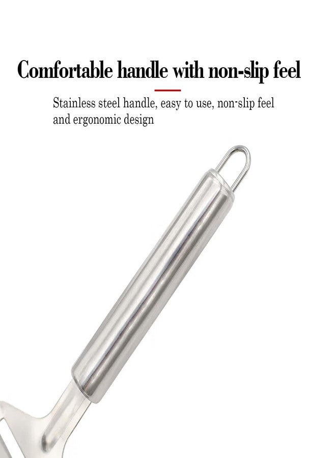 NJJBL Stainless Steel Cheese Slicer For All Types of Cheese - Multi-Functional Cheese Slicer - Handheld Slicer - Silver Non-Stick For Kitchen Cooking Every American Kitchen's Choice - Image 3