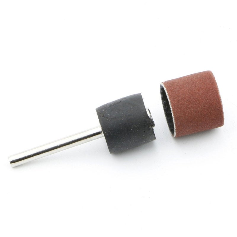 NewZoll 50pcs 400 Grits 1/2 Inch Sanding Bands Sanding Sandpaper Sleeves with 5pcs Sand Drum Mandrels for Nail Drill - Image 3