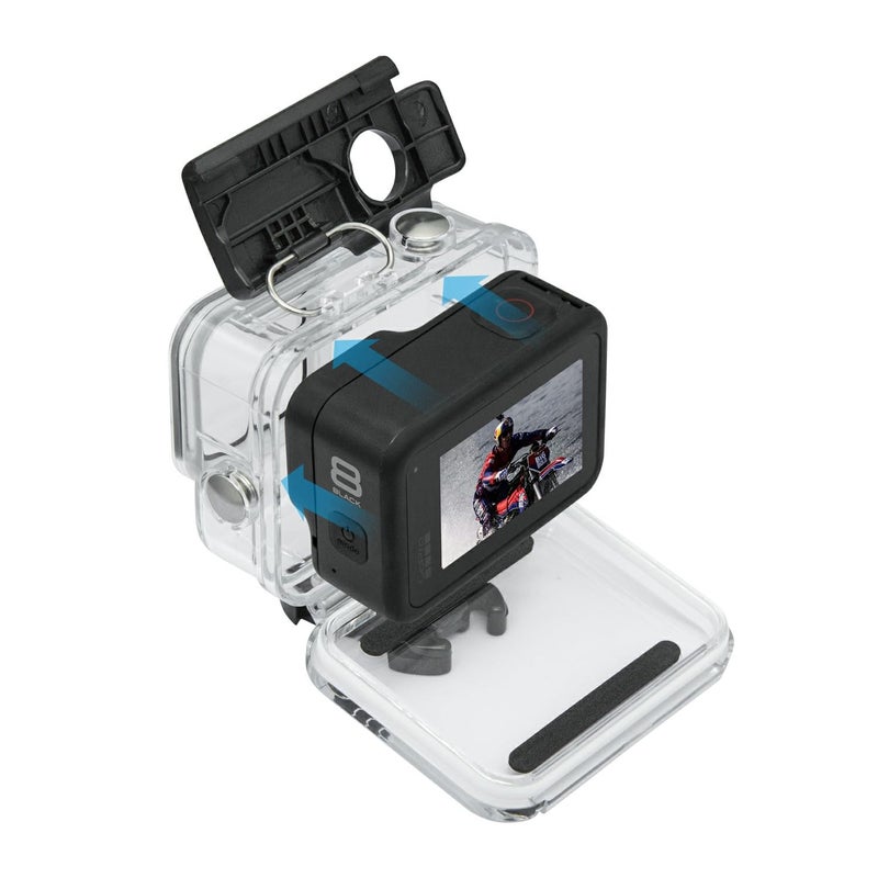 Suptig Waterproof Case Protective Underwater Dive Housing Compatible for GoPro Hero 8 Black Waterproof 196ft (60 Meters) - Image 3
