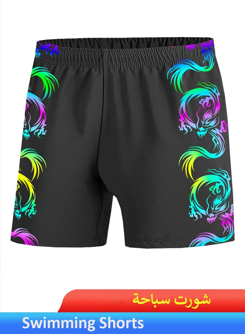 QUTOOB Quick Dry Swimming Shorts Breathable Beachwear Short Pants - Swimming Trunks For Men Swim Jammers - Quick Drying Short Pants for Swimming, Surfing, Diving, Gym Wear Fitness Workout Shorts - Image 1