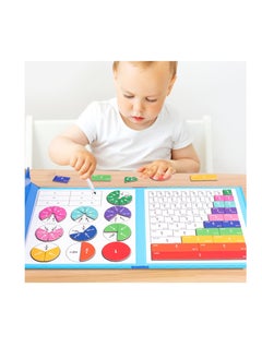 Generic Magnetic Fraction Tiles & Fraction Circles, fractions manipulatives Educational for Elementary School, Learning Games for Elementary School, Math Manipulatives for Elementary School Early  - Image 2