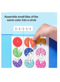 Generic Magnetic Fraction Tiles & Fraction Circles, fractions manipulatives Educational for Elementary School, Learning Games for Elementary School, Math Manipulatives for Elementary School Early  - Image 3
