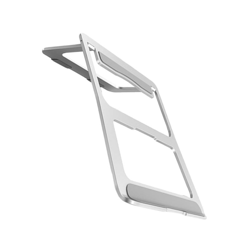 Aluminum Alloy Foldable Laptop Stand Desk Notebook Support Bracket Silver - Image 2