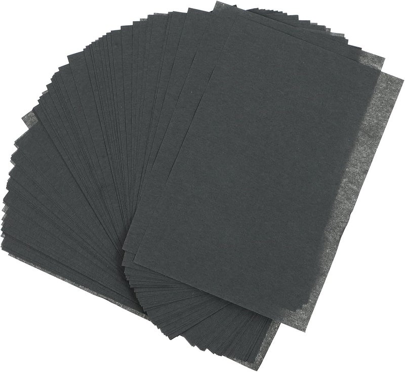 2 Sets Facial Oil Absorbing Paper Sheets with Charcoal 200 Pieces Oil Control Blotting Paper for Oily Skin Makeup Friendly Face Cleaning Tissue - Image 1