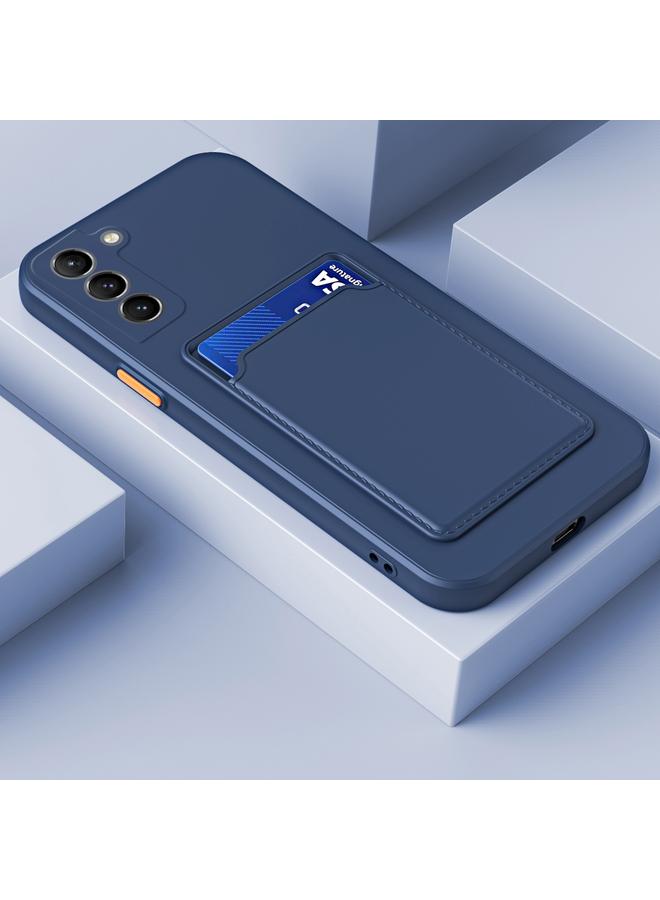 Case For Samsung Galaxy S22+ 5G Skin Feel Card Contrast Color Button TPU Phone Case - Image 1