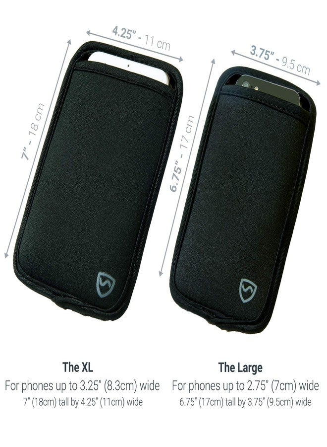SYB Shield Your Body Anti Radiation Cell Phone Pouch, Cell Phone Sleeves for Blocking EMF, Radiation Blocker for Cell Phone, Black, XL, for Phones Up to 3.25-inches Wide (7 x 4.25 Inches Pouch Size) - Image 3