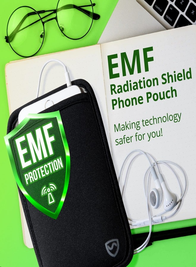 SYB Shield Your Body Anti Radiation Cell Phone Pouch, Cell Phone Sleeves for Blocking EMF, Radiation Blocker for Cell Phone, Black, XL, for Phones Up to 3.25-inches Wide (7 x 4.25 Inches Pouch Size) - Image 2