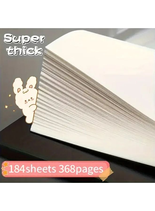 A5 غلاف بقرة مثل دفتر ملاحظات رابط سميك للغاية غلاف أنيق بسيط اللون B - Image 5