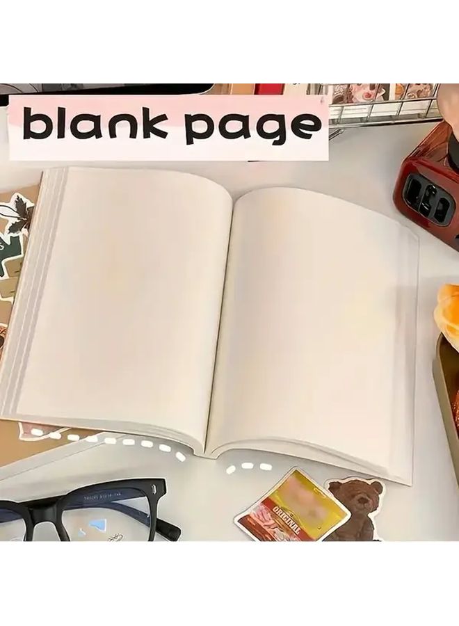 A5 غلاف بقرة مثل دفتر ملاحظات رابط سميك للغاية غلاف أنيق بسيط اللون B - Image 2