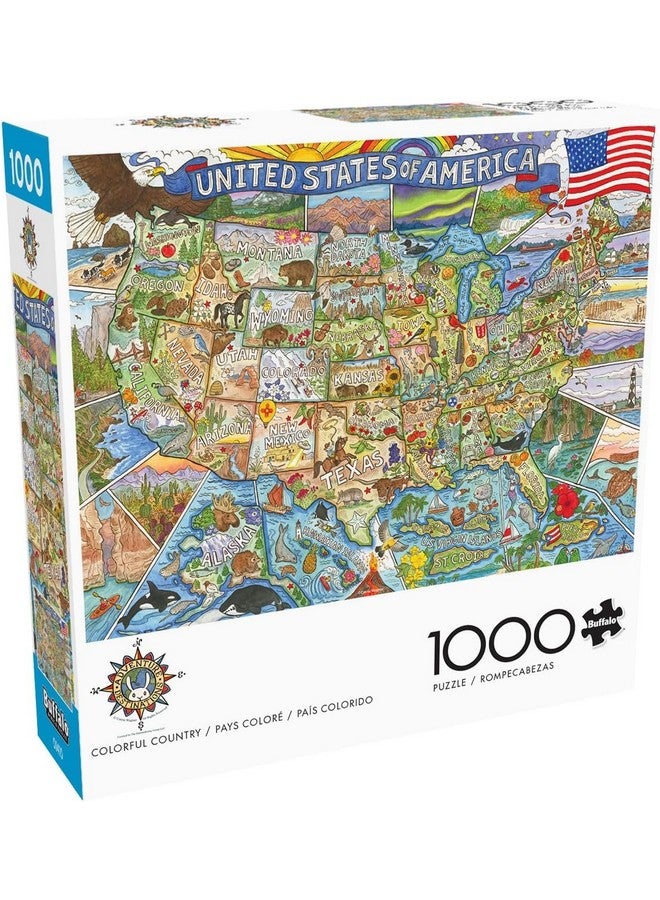 Buffalo Games - Carrie Wagner - Colorful Country - 1000 Piece Jigsaw Puzzle for Adults -Challenging Puzzle Perfect for Game Nights - Finished Size is 26.75 x 19.75 - Image 1