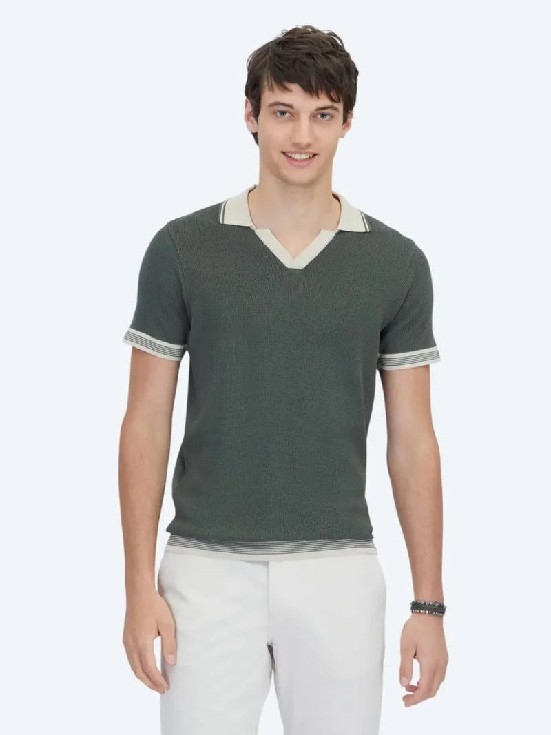 كيب ملابس تريكو كاكي