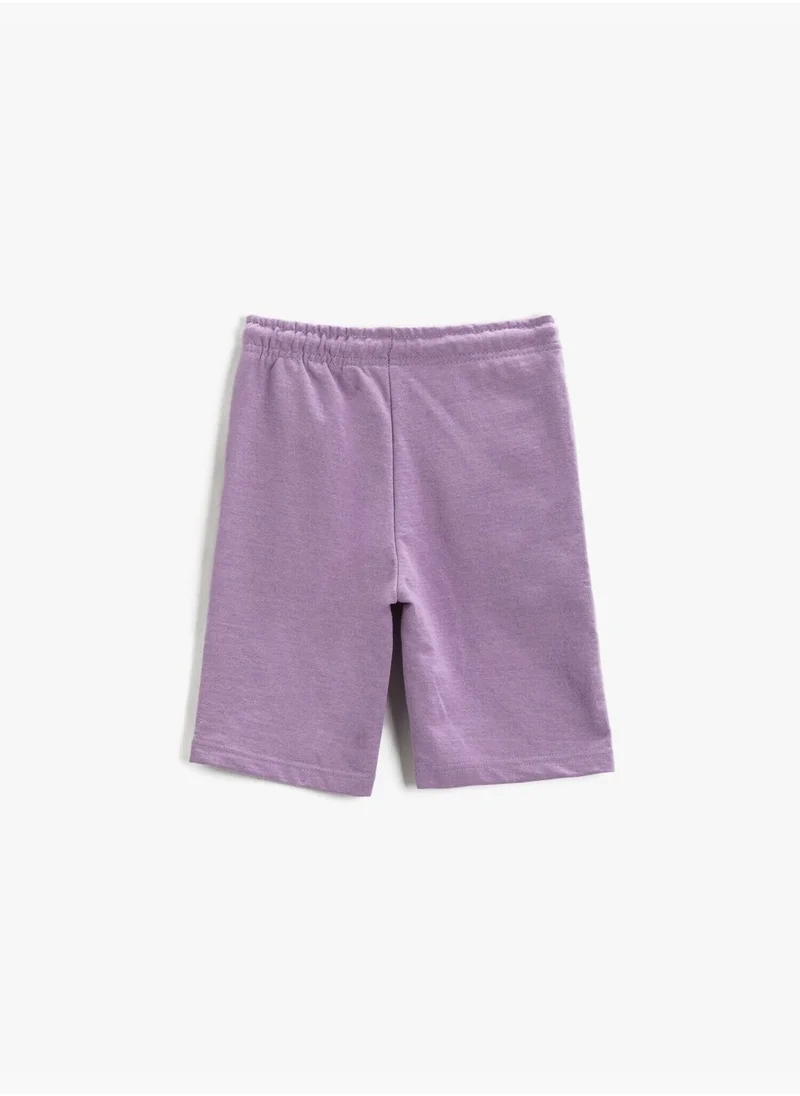 كوتون Drawstring Short Printed