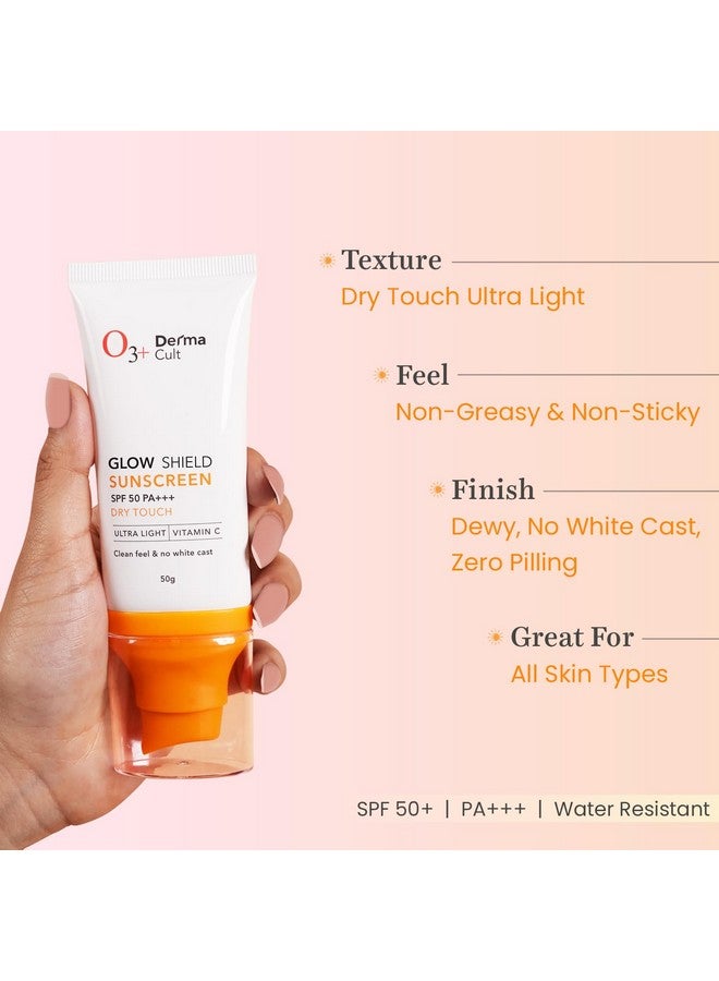 O3+ Derma Cult Glow Shield Sunscreen Spf 50 Pa+++(50Gm) - Image 5