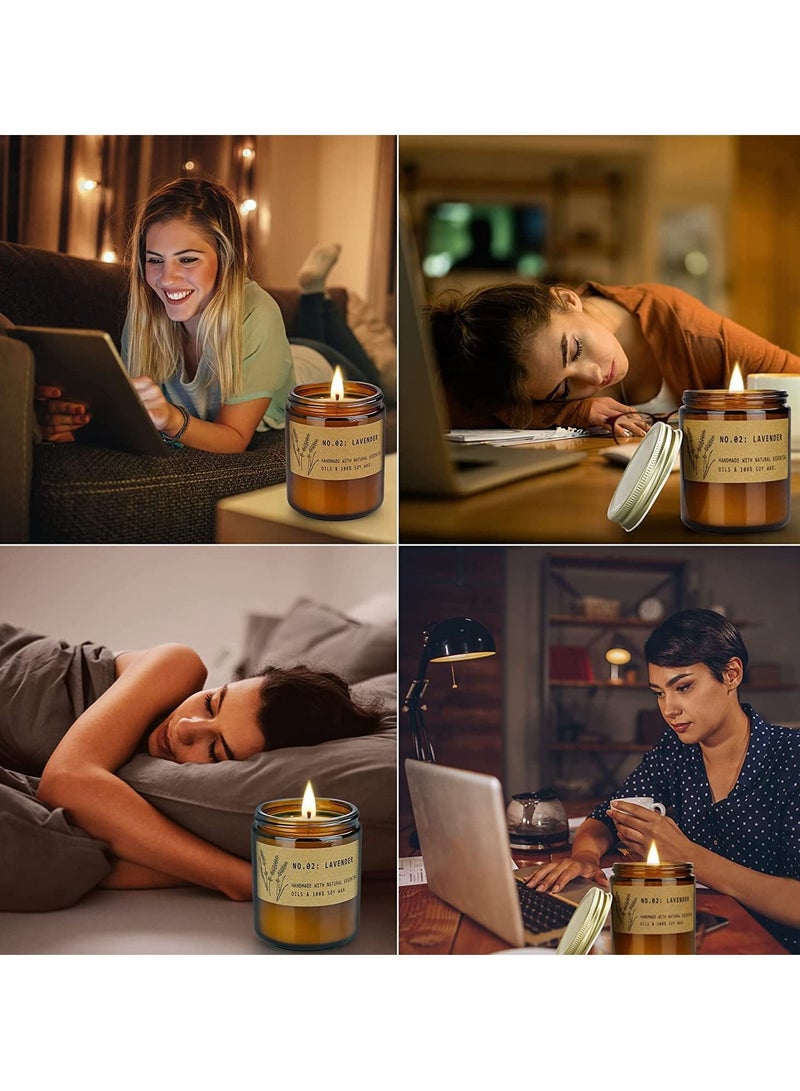 شمعة معطرة بتصميم على شكل برطمان ومزودة بغطاء ذات رائحة فاخرة لمنزل أنيق - Image 3