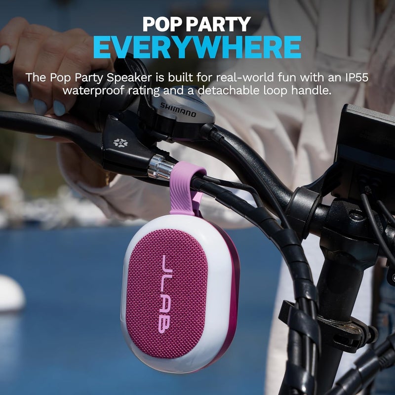 JLab Pop Party Portable Bluetooth Speaker - Mulberry - Image 5