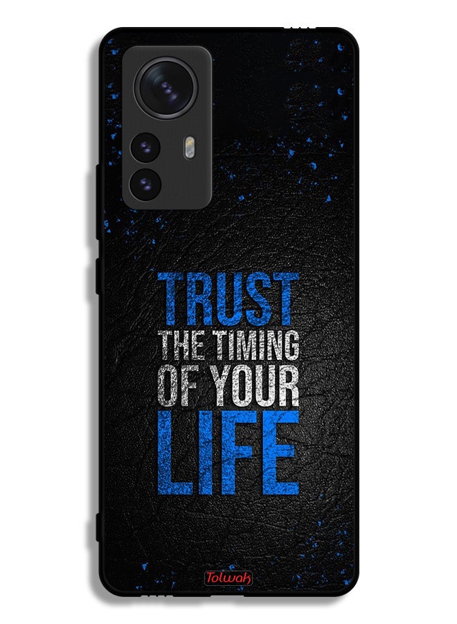 Tolwak Xiaomi 12S Pro Protective Case Cover Trust The Timing Of Your Life - Image 2