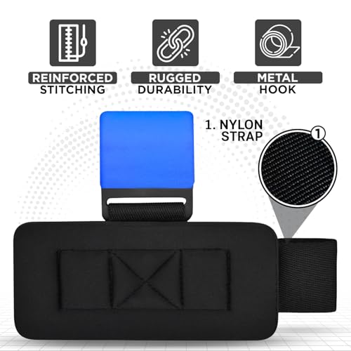 WYOX Weight Lifting Hooks for Men & Women (Pair) – Heavy Duty Wrist Support Straps with Hooks for Deadlifts, Pull Ups, Shrugs – Gym Lifting Straps with Grip Assist for Weightlifting & Strength Training - Image 4