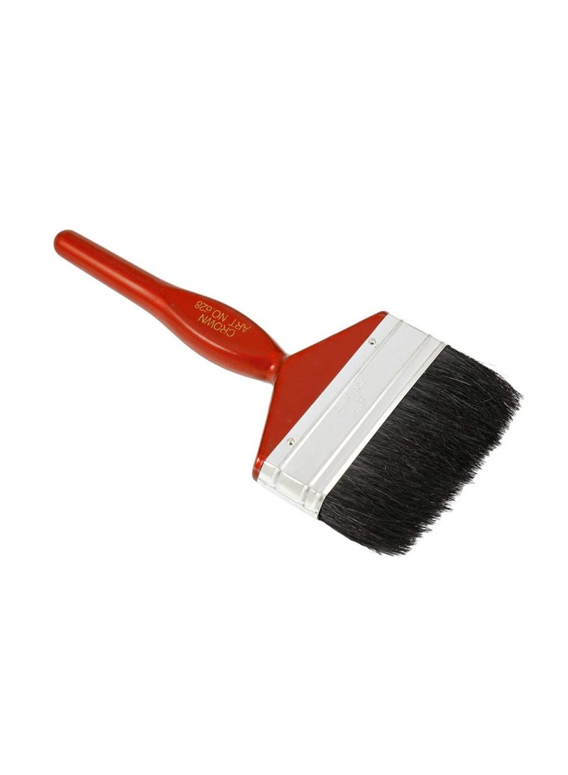 كراون فرشاة دهان - 4 انش - لون احمر - مادة النايلون - Image 2