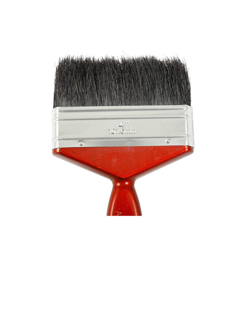 كراون فرشاة دهان - 4 انش - لون احمر - مادة النايلون - Image 3