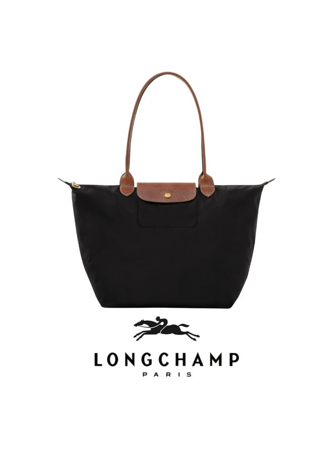 لونج شامب حقائب اليد المتوسطة Longchamp النساء، حقائب Tote، حقائب الكتف، الغابة الأسود كلاسيكي الأسلوب - Image 1
