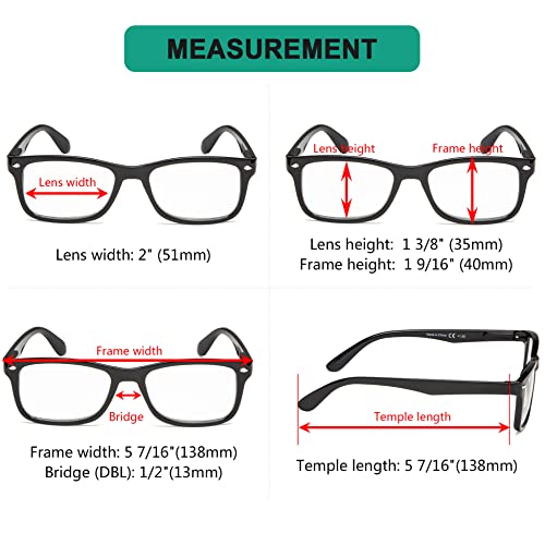 Eyekepper Classic Vintage Style Reading Glasses, Black - Image 3