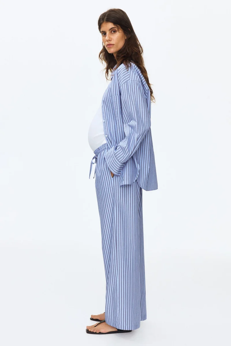 H&M MAMA Cotton drawstring trousers
