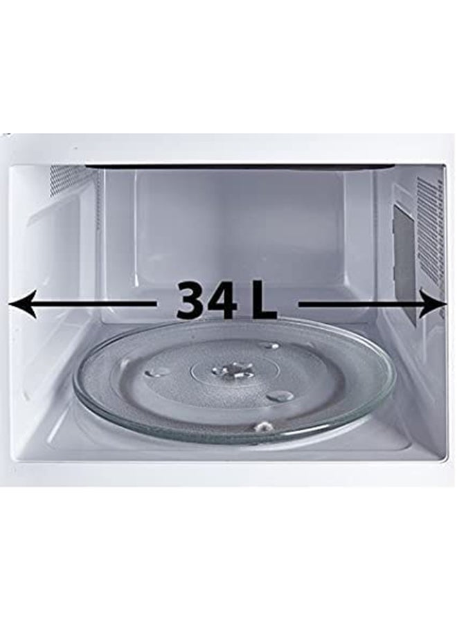 SHARP Countertop Microwave Oven With Grill 34L 34 L 1000 W R-770AR(ST) Silver/Black - Image 3