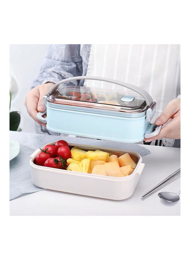 Multi Layer Lunch Box Green 12.5x10.5x12cm - Image 2