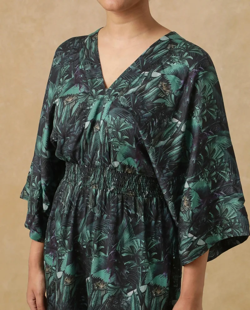 Rareism Women's Mini Tropical Printed Playsuit