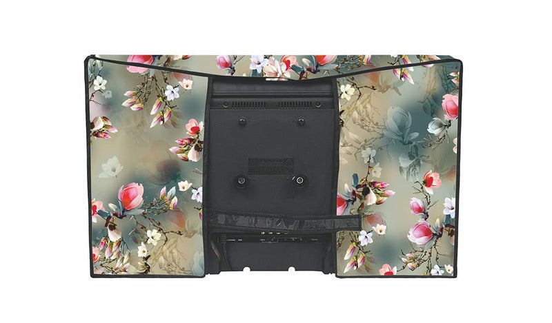 NERHA PVC Dustproof and Waterproof Printed LED TV Cover 32 Inch (Green) - Image 4