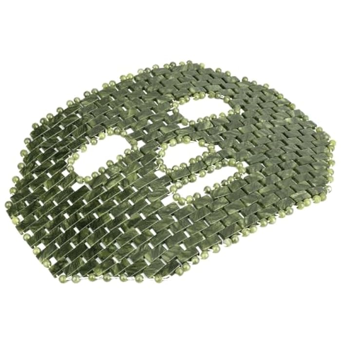 LazyGa Jade Mask, Natural Facial Cooling Mask, 100% Real Jade for Hot & Cold Therapy, Relieves Redness, Swelling, Sensitivity, Wrinkles, Puffiness, and Anti-Aging - Image 1
