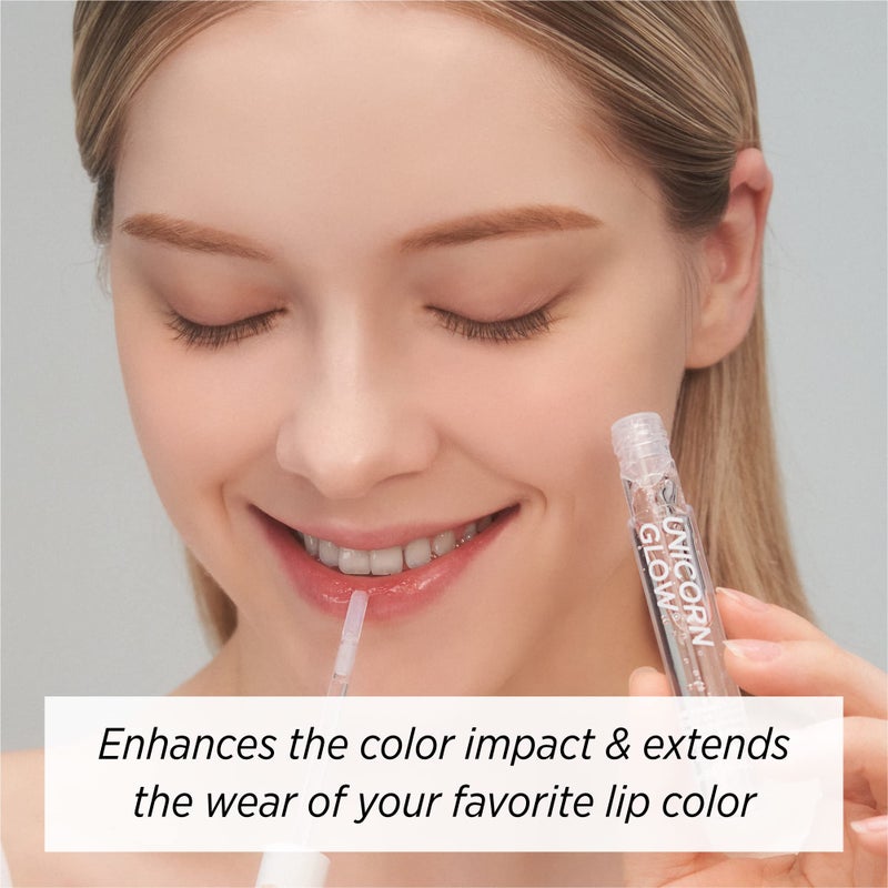 Unicorn Glow Perfect Fit Lip Primer, Water-based Gel, Enhances The Color Impact, Moisturizing, Hydrating, Avocado Oil, Ultra-smooth Finish, Plant-based Ingredients, Clean Beauty - Image 4