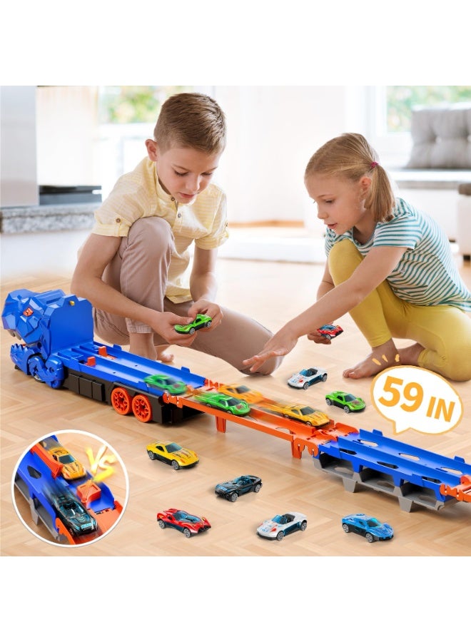 Dovva Dinosaur Race Track Toys for Boys, Race Track Truck Car Toys Boy Toys Gift for Kids Age 4 5 6 7 8 Years Old - Image 4