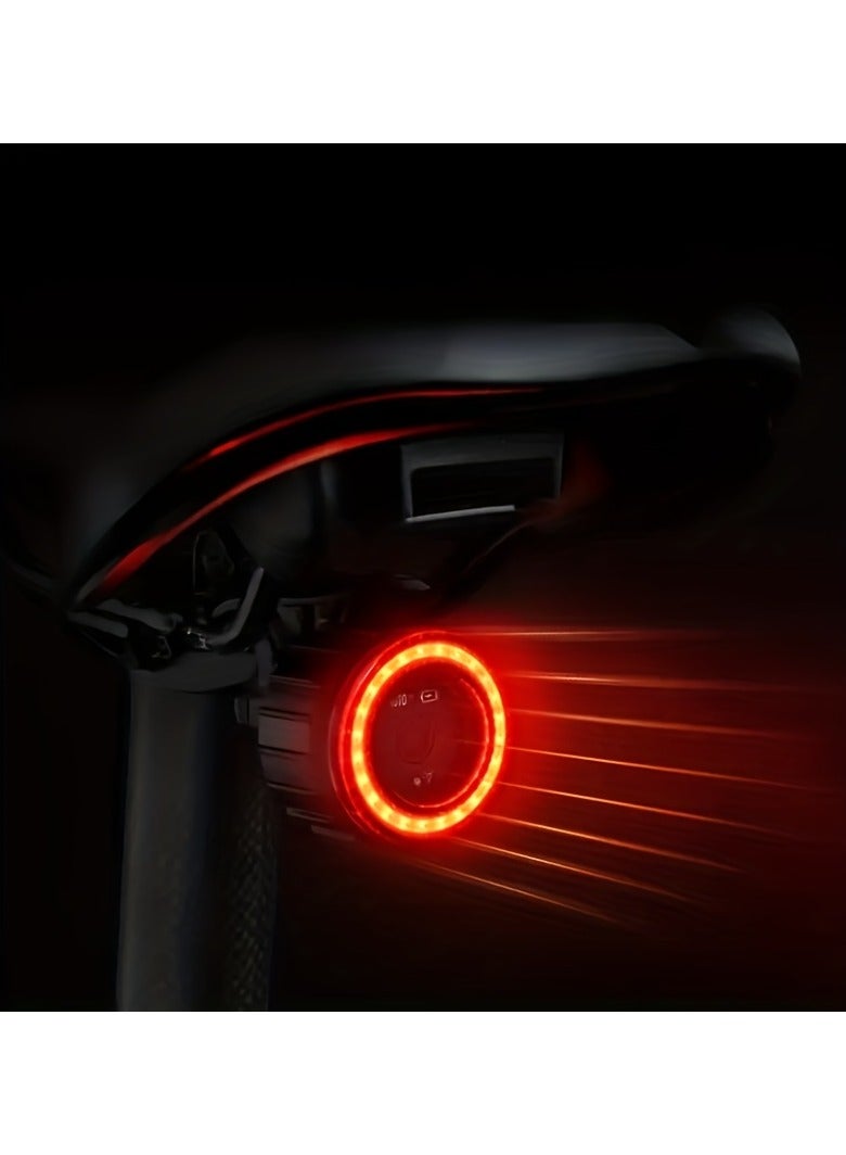 TWOOC Smart Bike Tail Light – Auto On/Off u0026 Brake Sensing LED Bicycle Rear Light with USB Rechargeable Battery | Waterproof u0026 5 Lighting Modes for Night Cycling Safety - Image 1
