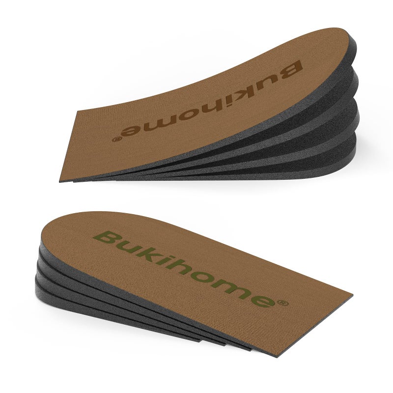 Adjustable Heel Lift Inserts for Shoes Bukihome Orthopedic Shoe Lift for Uneven Legs 4 Layers Height Increase Insole for Heel PainHeel SpurAchilles TendonitisMediumWomen 9115Men 795