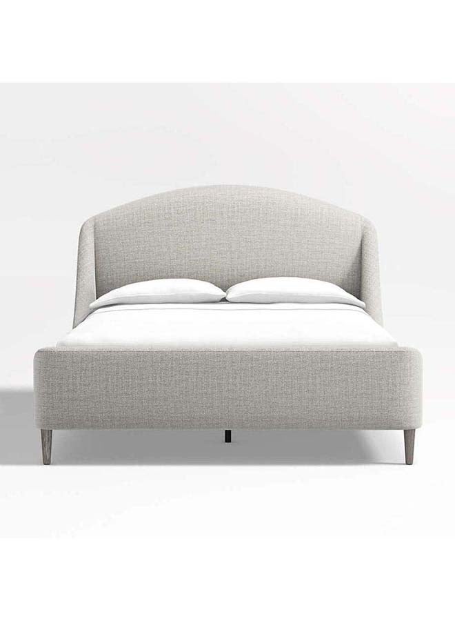 Al Home Grey Burlap Haven Single Bed Crafted from Swedish Wood and MDF By Alhome