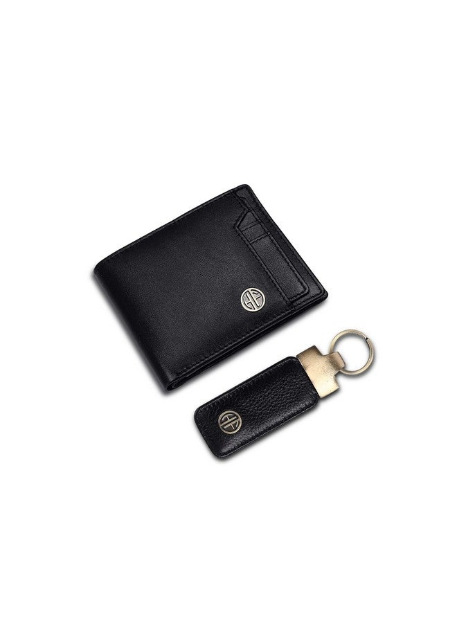 HAMMONDS FLYCATCHER HAMMONDS FLYCATCHER Premium Diwali Gift For Men - Leather Wallet For Men With Keychain Combo - Wallet With 6 Card Slots - Birthday Special&Unique Festival Gift Ideas For Husband, Boyfriend,Black - Image 1