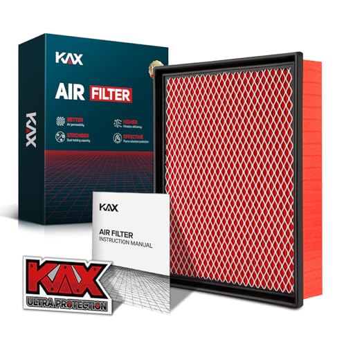 KAX Premium Engine Air Filter GAF027 CA8755A Replacement for Silverado Suburban Sierra Yukon Avalanche 150025003500 Tahoe Escalade V6V8 200 Longer Life