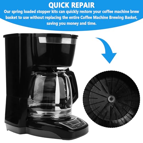 GEAIN Coffee Machine Brewing Basket Bottom Spring Loaded Stopper Kits Fits For Black+Decker Mr. Coffee Hamilton Parts Number 990117900 990237500 Coffee Machine Accessory 2 Pack - Image 5