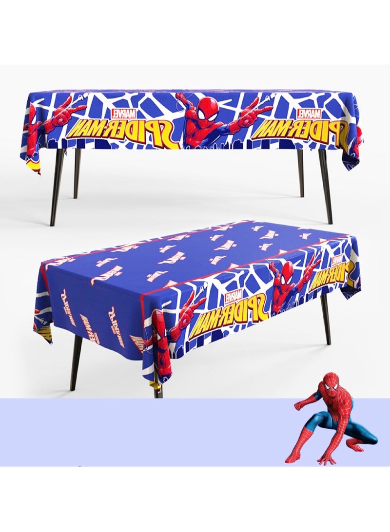 2 PCS Spider-Man pattern disposable waterproof birthday tablecloth party supplies decorative tablecloth (size: 137cm*183cm) - Image 3