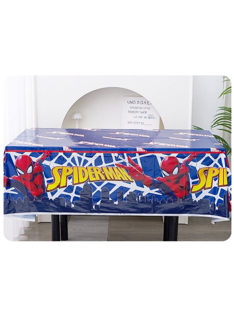2 PCS Spider-Man pattern disposable waterproof birthday tablecloth party supplies decorative tablecloth (size: 137cm*183cm) - Image 4